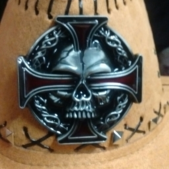 steampunk men's Western hat - Picture 2 of 6